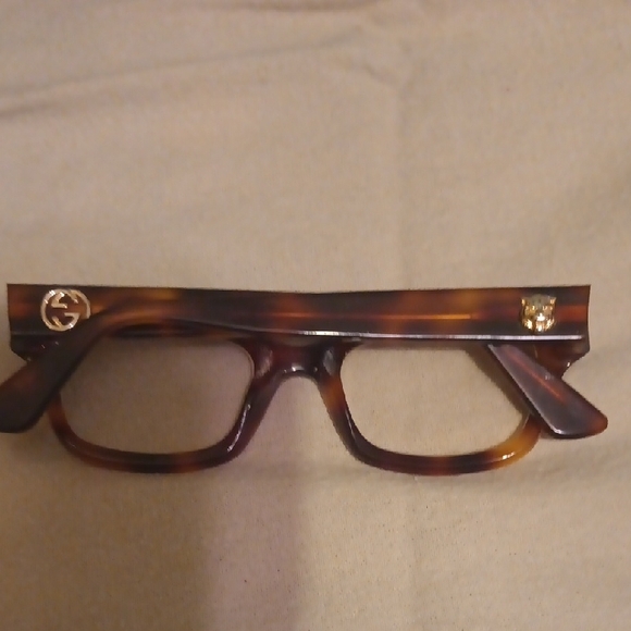 Gucci Brown Tortoiseshell Glasses Frame - Picture 1 of 12